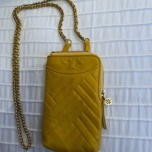 Tori Burch Yellow Crossbody Bag